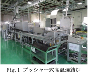 Fig.1 プッシャー式高温焼結炉